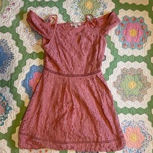 Small Francesca’s pink floral dress